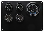Humvee Mme 5 Gauge Set Instrument Panel Gps Speedometer 24 Volt 7 Color Led
