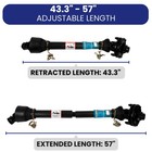 Series 5 Pto Shaft  1-3 8   -6 Spline Both Ends W  Slip Clutch For Finish Mowers