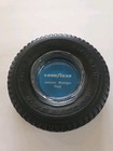 Vtg Goodyear Rubber Tire Co Ashtray With Glass Insert  jackson Michigan Plant  