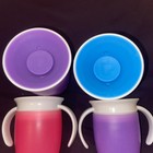 Lot Of 6 Munchkin Miracle 360 Trainer Sippy Cup Blue Purple Pink Lilac
