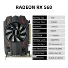 Radeon Rx 560 Graphics Card 4gb Gddr5 128 Bits video Card For Pc Gaming With Dvi