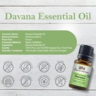 Organic Davana Essential Oil Usda Certified 100  Pure Therapeutic Grade Natural