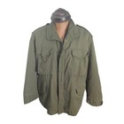 Vintage M-65 Jacket With Liner Military Field Olive Green Parka Size Large Read