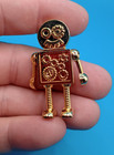 Oak Coins Gold Robot Geocoin   Pin Set Un-activated New