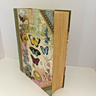 Punch Studio Butterfly Faux Book Decorative Storage Keepsake Box 13 5    X 11 