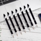12 Pieces Black Ballpoint Pen With Stylus Tip  2 In 1 Stylus Pen  Premium Metal
