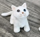 Vtg Kittens Porcelain White Miniature Trinket Grannycore