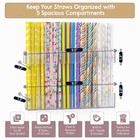 9 5  Large Split Acrylic Straw Holder Organizer