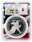 2025 W 1oz Silver Eagle Proof Pcgs Pr70 Dcam - First Strike - Flag Frame