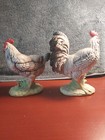 Vintage Norcrest Ceramic Rooster And Hen Set  