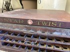 Antique Star Twist American Thread Co  Metal Spool Cabinet Sewing Display Box