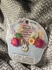 Easter Bunny Jewelry Set      Necklace   Earrings Pastel Spring Cute Gift New