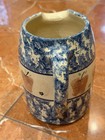 Cmp Blue Spongeware Apples Pitcher Ewer Pottery 1991 Farmhouse Sponge Country Eu