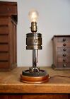 Antique Ford Tractor Desk Lamp Piston Dealer Promo Light Industrial Brass Socket