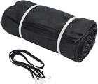Dump Truck Mesh Tarp 7 X 18 Ft  Pvc Coated Black Heavy Duty Cover With 6  Pocket