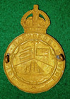 British Honduras Colonial Pre 1953 King s Crown Bobbies Helmet Plate Badge