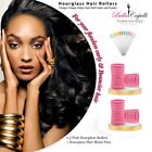 Large Pink 42mm  1 65in Pack Of 12 - Hourglass Rollers All Hair Types Unisex