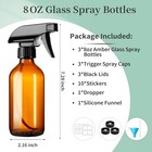 8oz Amber Glass Spray Bottles 3 Pack Glass Spray Bottles Refillable Empty Bottle