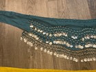 Lot Of 2 Belly Dance Hip Scarf Chiffon Belly Dance Scarf Wrap Belt Tribal Sash