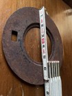 Antique Vintage Cast Iron Wood Stove 2 Piece Eye Burner Cover  Lid 7 1 4   