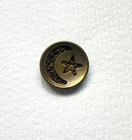 Antique Brass Button Moon Star Cut Design Woven Material Inside Concave 1 2   