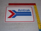 Vintage Amtrak Train Station Passenger Railroad 1  Porcelain Metal Gasoline Sign
