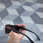 P Prada Linea Rossa Ps B08s Tfy06f Matte Black   Dark Grey Men s 52mm Sunglasses