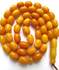 Islamic Prayer Rosary 45 Beads Baltic Genuine Amber Stone tasbih Misbaha Kahrama