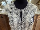 Superb Antique Vintage Lace Collar   large Handmade Silk Maltese Lace Shawl Cape