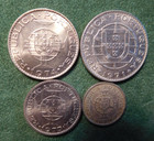 Portugal Mozambique Set Of 4 Coins 1971 73 74 2 5 5 10 20 Escudos  Free Shipping