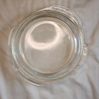 Pyrex 221 8 5 x1 5  Clear Glass Handled Baking Dish With 684-c Lid