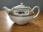 Wedgwood Columbia Bone China 3-piece Tea Set  Bute Shape Teapot  Creamer   Sugar