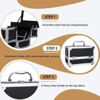 Large Pro Aluminum Makeup Train Case Box Jewelry Cosmetic Organizer W  Mirror