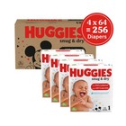 Huggies Size 1 Diapers  Snug   Dry Newborn Diapers  Size 1  8-14 Lbs   256 Co   