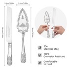Aw Bridal Silver Vintage Wedding Cake Knife   Server Set - Elegant Cutting Kit