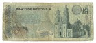 Mexico 10 Pesos 1971 P-63d Miguel Hidalgo  Dolores Cathedral Serie 1bb Banknote