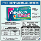 Pack Of 10 - Ga-i con Double Action Tablets -  48 Count Each - exp-12 2026 