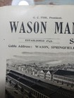 1901 Print Ad Wason Manufacturing Electric   Steam Railroad Cars Factory Picture