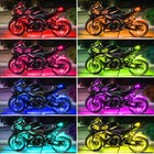 6pcs Rgb 120 Leds Led Under Glow Lights Strips For Harley Davidson Motorcycles