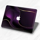 Luxurious Purple Gradient Gold Line Hard Case For Macbook Air 13 Pro 16 13 14 15