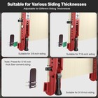Upgraded Siding Installation Tools For 5 16 Inch  3 8 4  To 8   Red