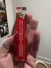 Vtg Budweiser Acrylic Beer Tap Handle 4 25  Usa Anheuser Busch Red   Gold 80s