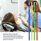 100pc Useful Dental Disposable Tooth Applicator Long Micro Brush Healthcare Tool