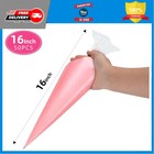 50 Pcs 16 Inch Disposable Piping Bags Large Pastry Icing Decorating Bags