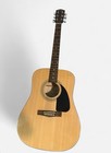 Fender Fa-100 Dreadnought Acoustic Guitar 6-string Natural W  Gig Bag   Strings