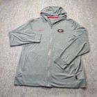 Georgia Bulldogs Nike Hoodie Jacket Men L Gray Full Zip Lightweight