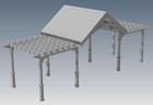 Grape Vine Outdoor Pergola - Patio Cover Veranda V4 - Full Building Plans