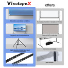 100  Projector Screen With Stand Portable Theater Projection 16 9 4k Hd Outdoor