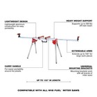 Milwaukee 48-08-0551 100-inch Adjustable Compact Folding Miter Saw Stand