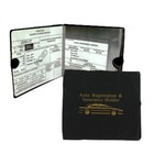 Essential Car Auto Insurance Registration Black Document Holders 2 Pack